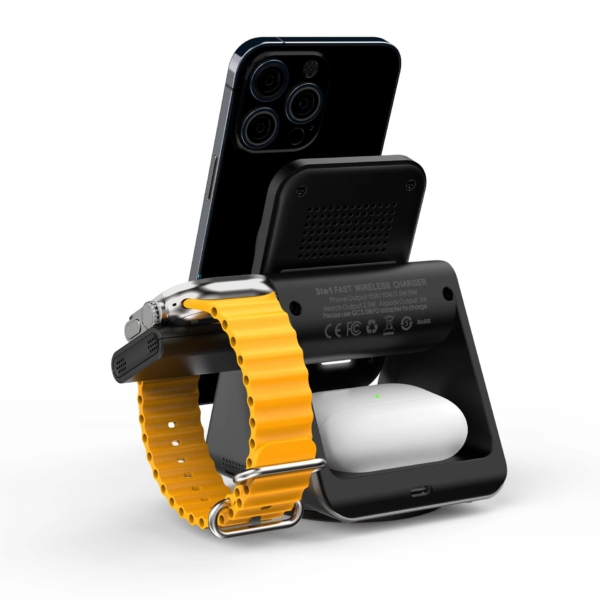 磁吸三合一｜磁吸充電座