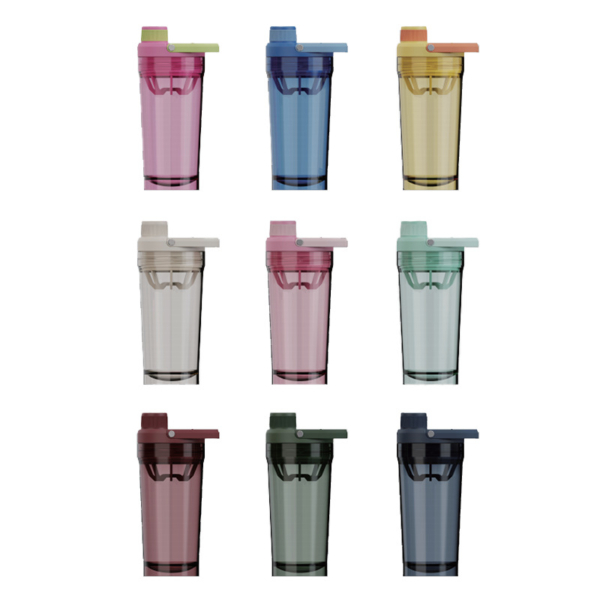 戶外運動便攜手提大容量搖搖杯304不銹鋼保溫杯tritan水杯帶底倉