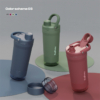 戶外運動便攜手提大容量搖搖杯304不銹鋼保溫杯tritan水杯帶底倉